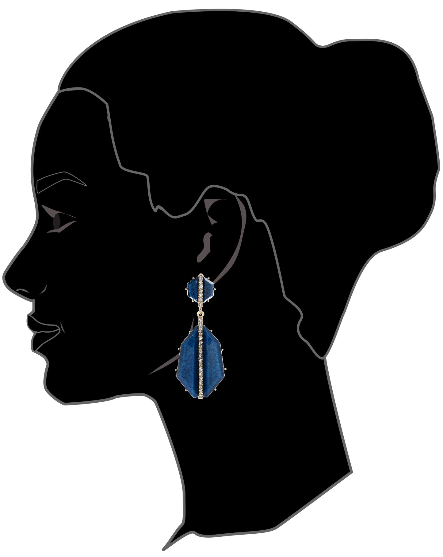 AMRITA NEW YORK Art Deco Earring Turquoise