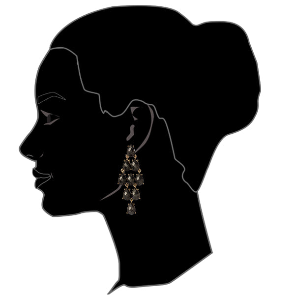 AMRITA NEW YORK Black Casey Earrings