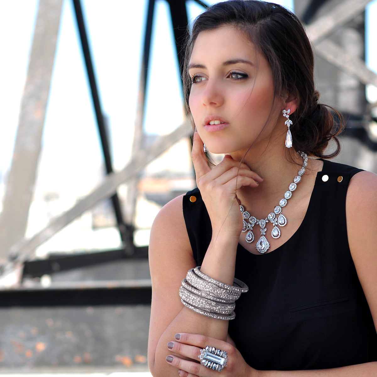 AMRITA NEW YORK Ceire CZ Earring