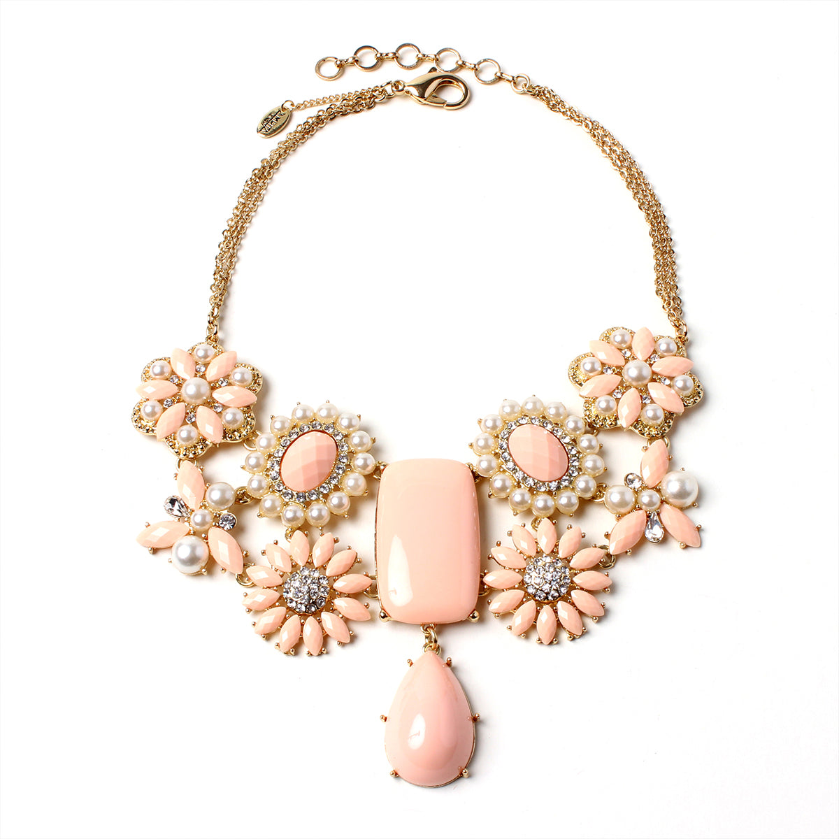 AMRITA NEW YORK Verve Necklace Peach/Pearl