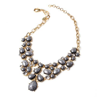 AMRITA NEW YORK Hampton Fantasy Necklace Gunmetal/Gold