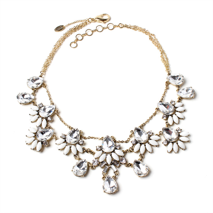AMRITA NEW YORK Queenly Necklace Ivory/Gold