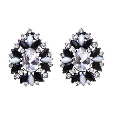 AMRITA NEW YORK Edna Studs Black/Ivory