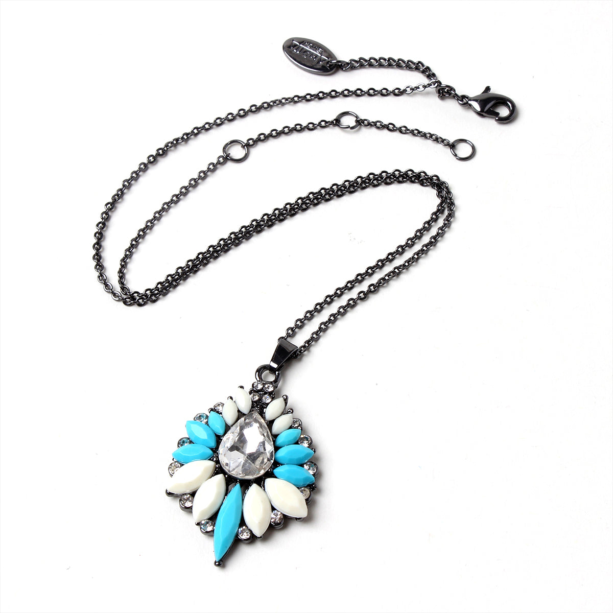 AMRITA NEW YORK Ria Pendant Turquoise/Ivory