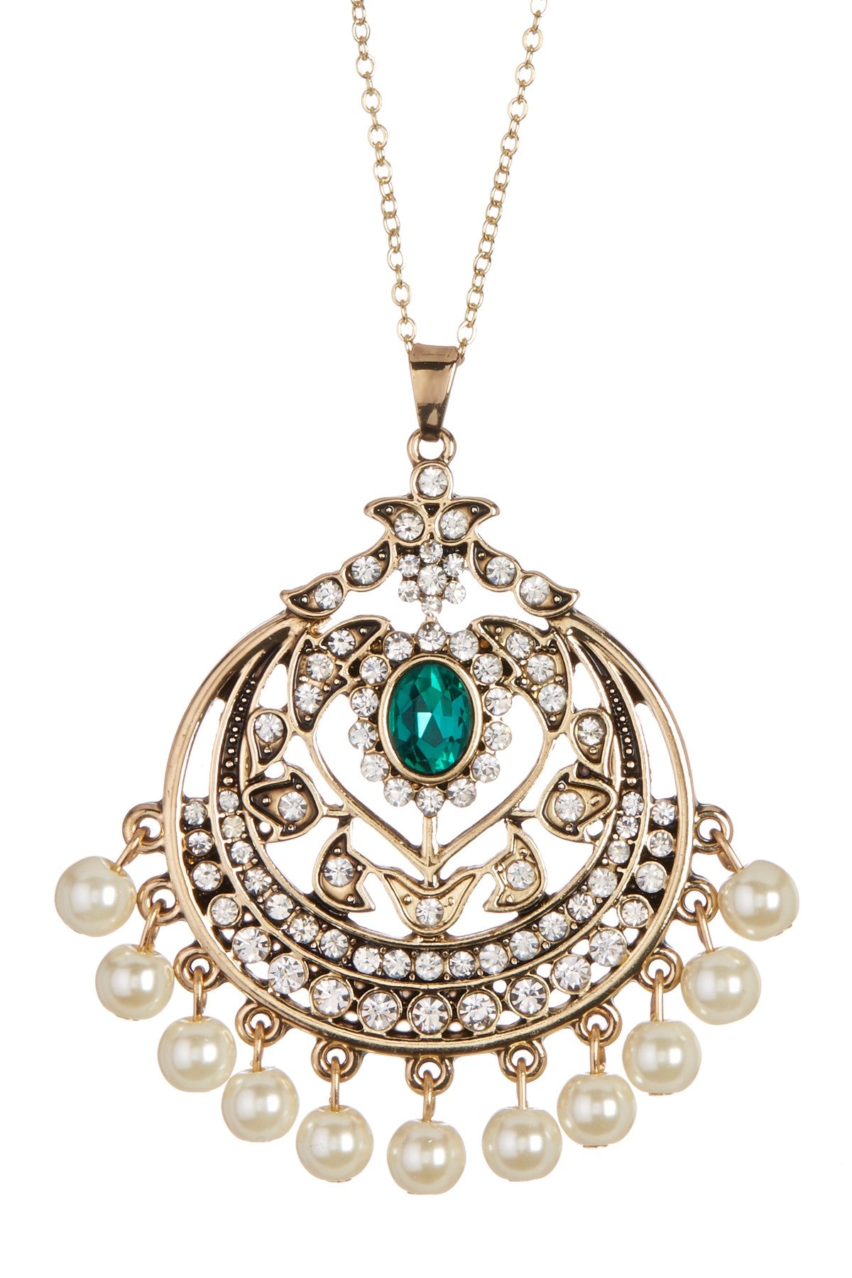 AMRITA NEW YORK Gayatri Pendant Blue/Gold