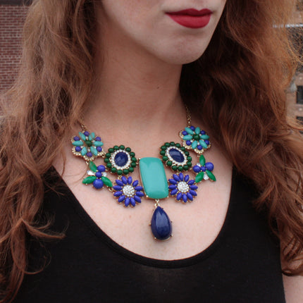 AMRITA NEW YORK Verve Necklace Blue/Turquoise/Green