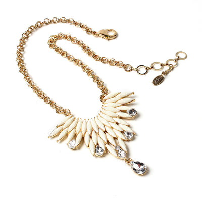 AMRITA NEW YORK Joan Pendant Ivory/Gold