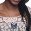 AMRITA NEW YORK Hamptons Butterfly Necklace Blue Lapis