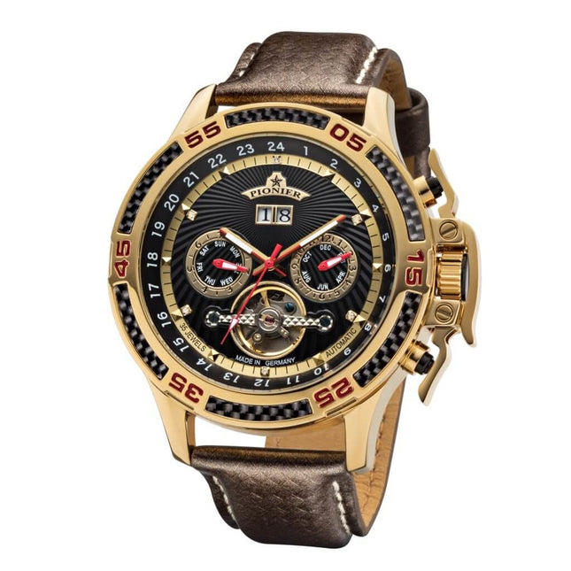 TUFINA GERMANY AMSTERDAM DIAMONDS PIONIER GOLD | BROWN Watch