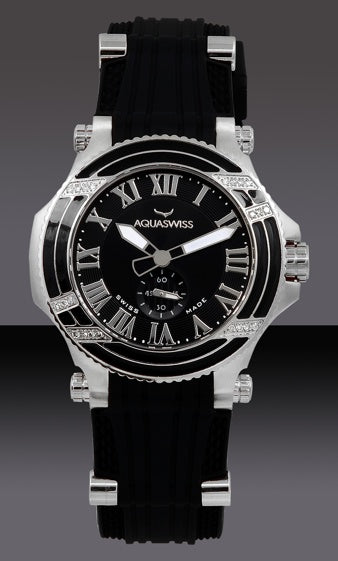 Swissport L 12 Diamond Watch Black/White