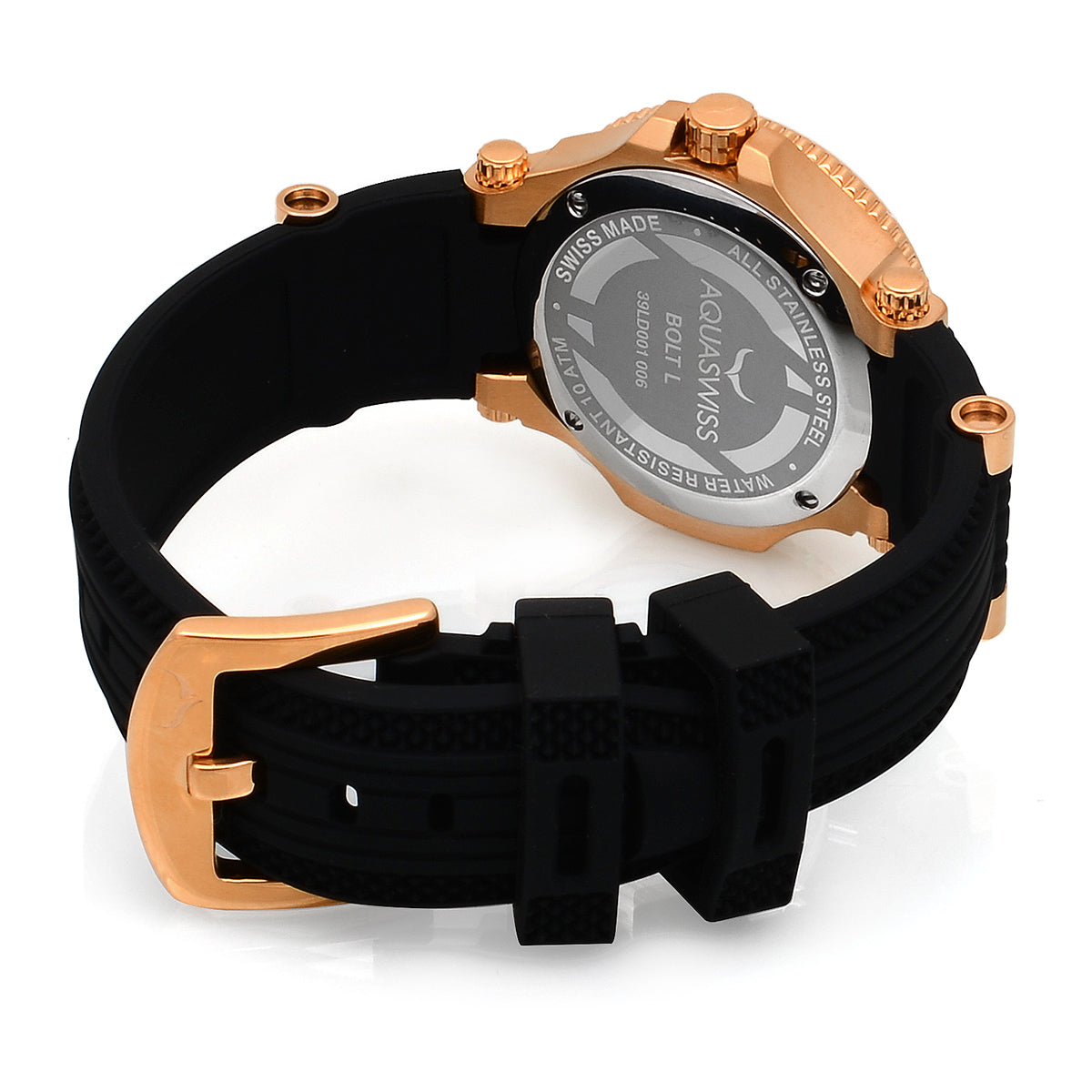 Women's Bolt L Diamond Black/Rose Gold Watch