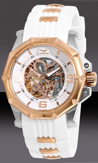 Men's Vessel Automatic Snow/Rose Gold Watch