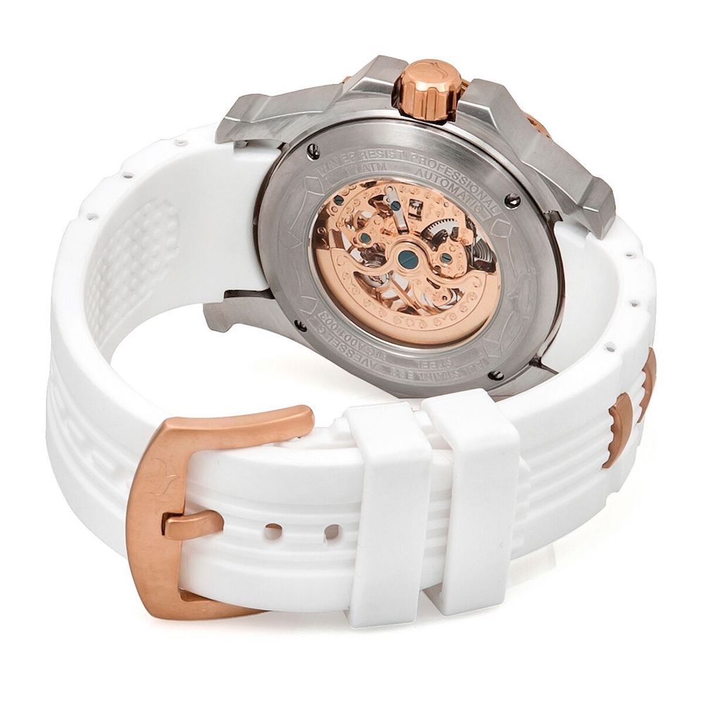 Men's Vessel Automatic Snow/Rose Gold Watch