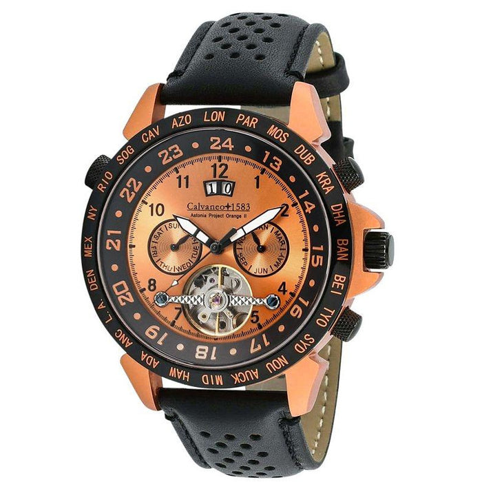 CALVANEO 1583 Astonia Project Orange Aluminium Automatic Watch Watch