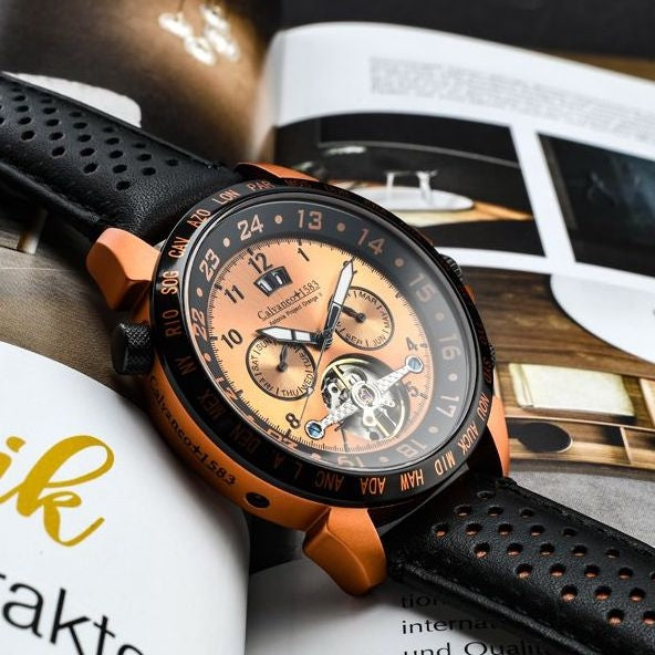 CALVANEO 1583 Astonia Project Orange Aluminium Automatic Watch Watch