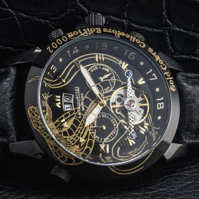 CALVANEO 1583 Astonia Black/Golden Cobra Collectors Edition Watch