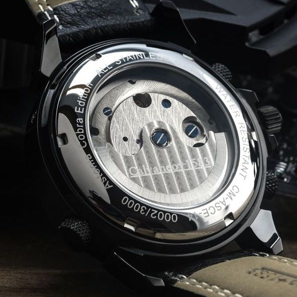 CALVANEO 1583 Astonia Black/Golden Cobra Collectors Edition Watch