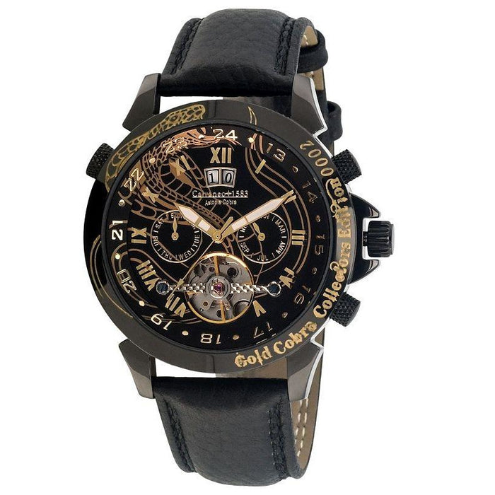 CALVANEO 1583 Astonia Black/Golden Cobra Collectors Edition Watch