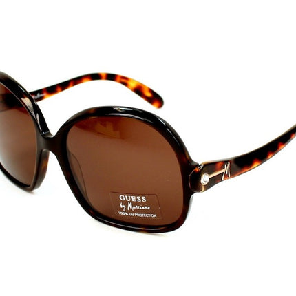 GUESS by MARCIANO Women's Tortoise Acetate Diamante Sunglasses