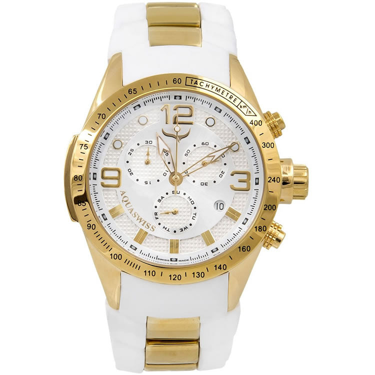 Men's TRAX 6H Snow Gold pl. Chronograph Watch