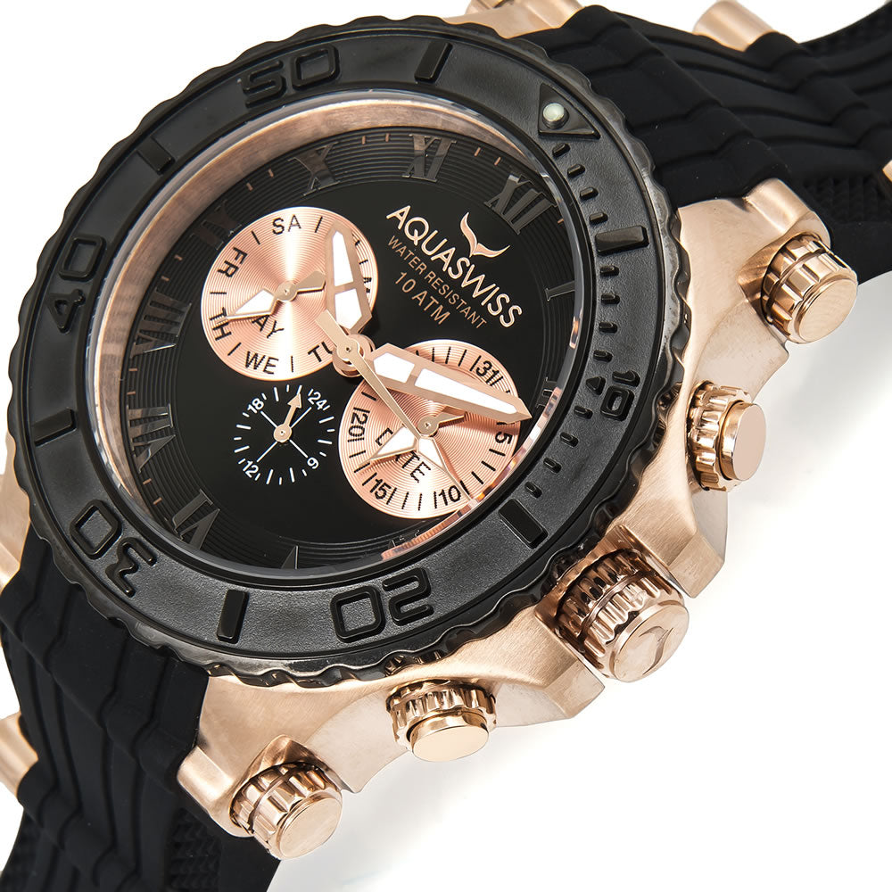 Men's Bolt 5H Rose Gold Chronograph Watch