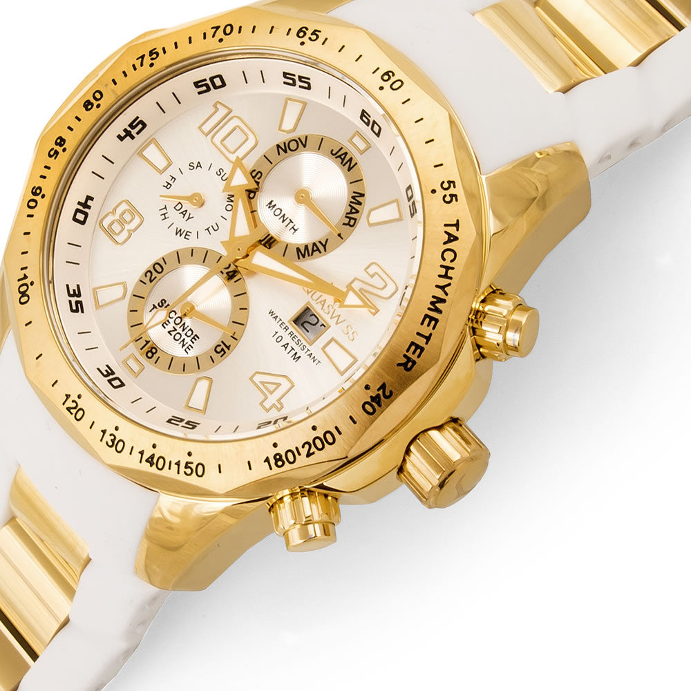 Men's Trax II Snow Gold Plated Chronograph Watch