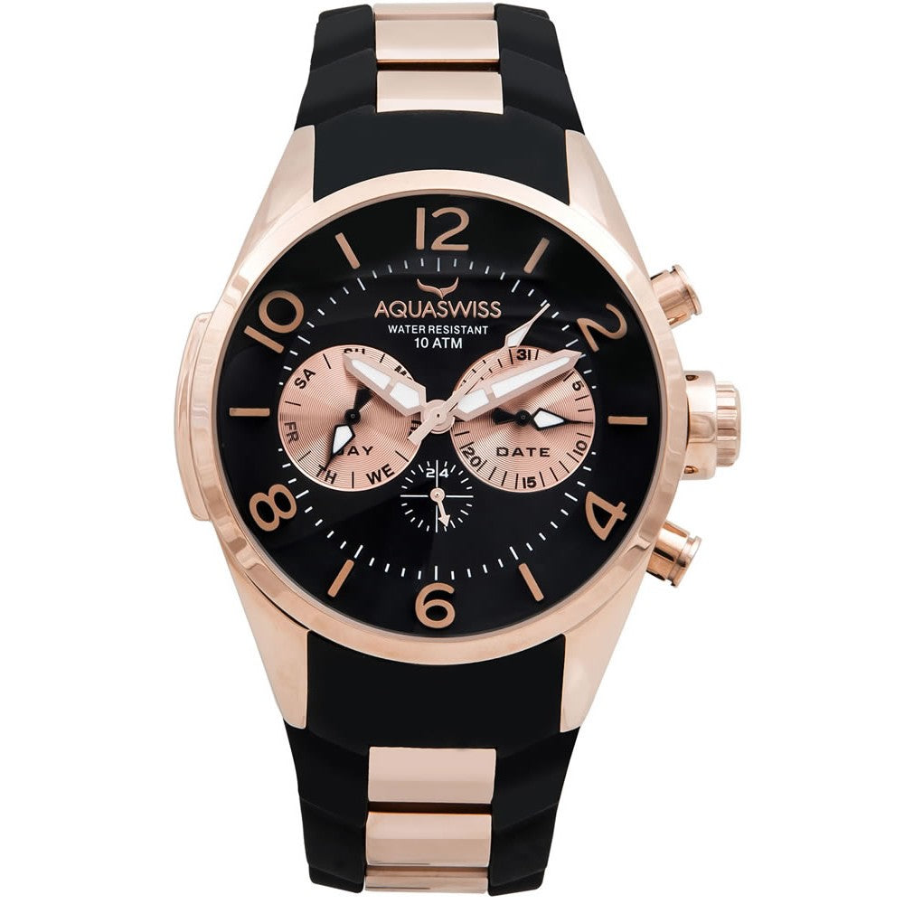 Men's Trax 5H Black/Rose Gold Watch