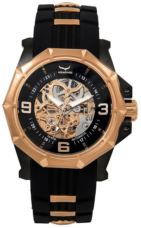 Men's Vessel Automatic 18k Rose Gold Plated Watch