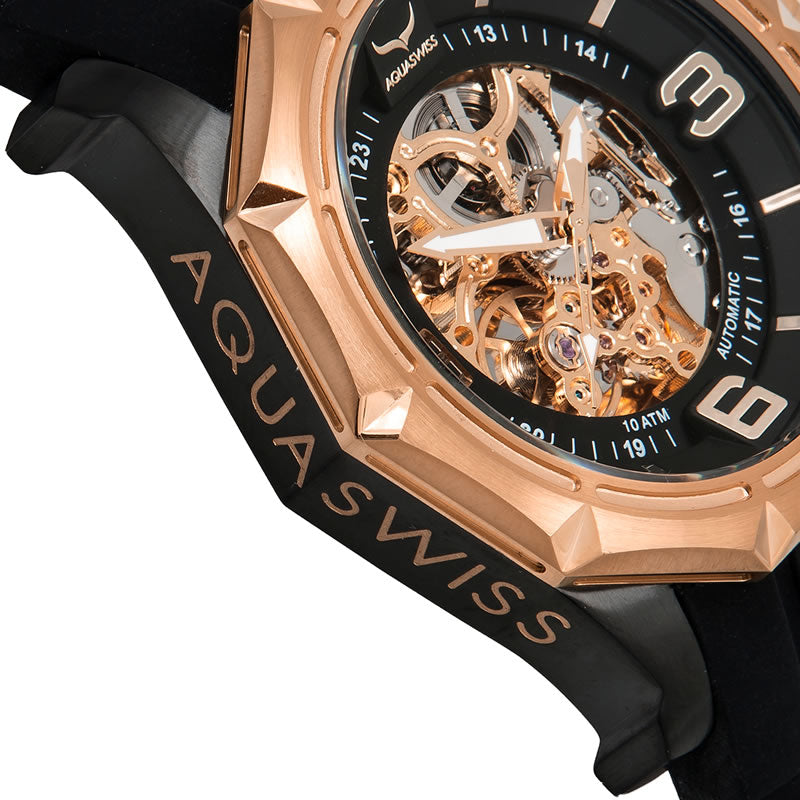 Men's Vessel Automatic 18k Rose Gold Plated Watch