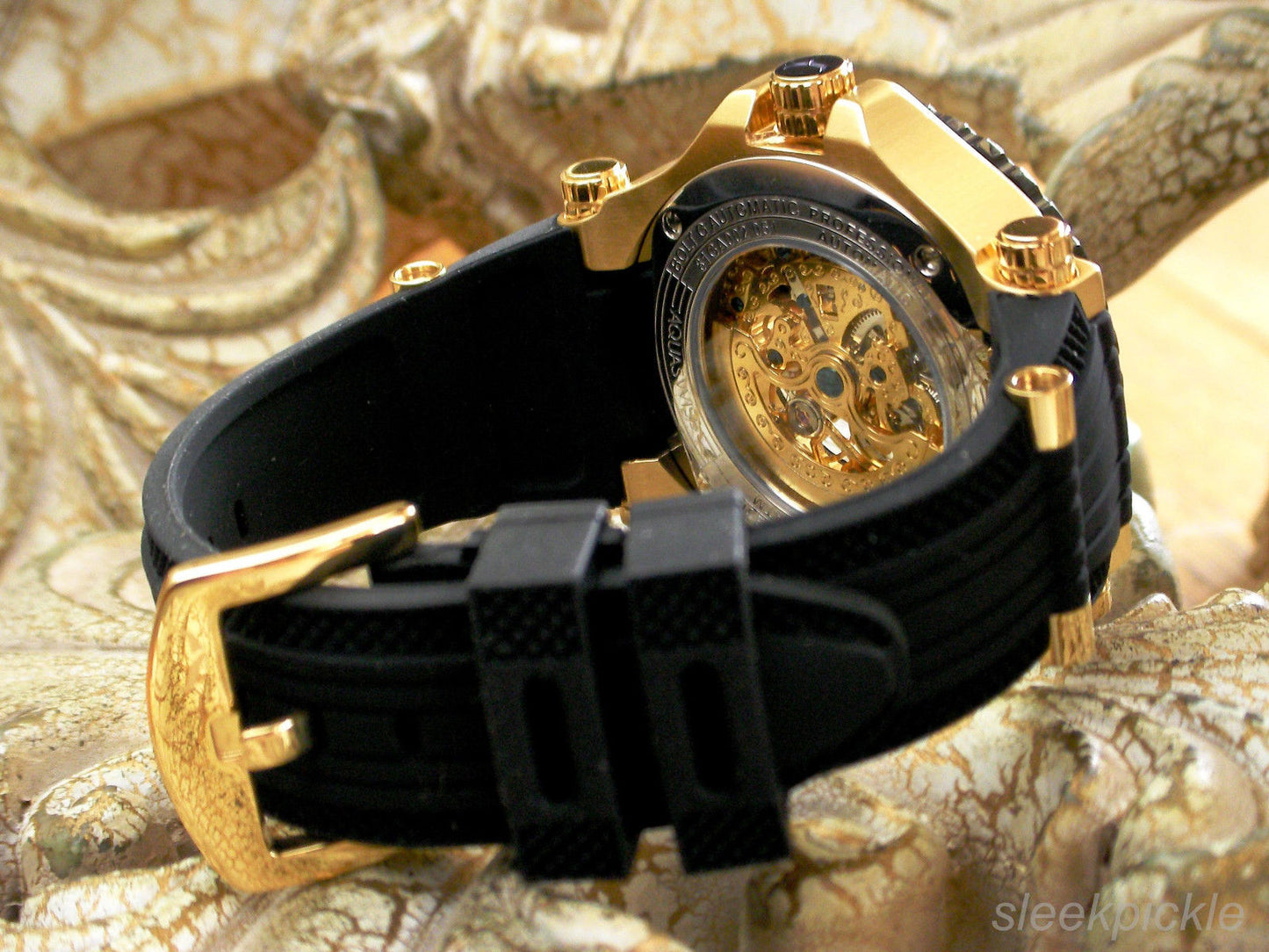 Men's Bolt G Automatic Gold Watch