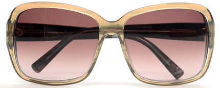 GUESS by MARCIANO Women's Sexy Oversized Brown/Beige Translucent Sunglasses