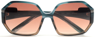 GUESS by MARCIANO Women's Teal Horn Hexagonal Sunglasses (Bidding @ R1)