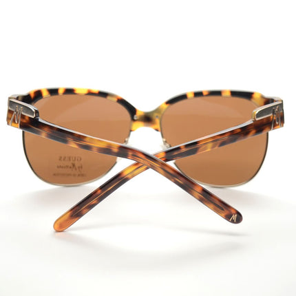 GUESS by MARCIANO Men's Half-Rim Aviator Sunglasses Tortoise