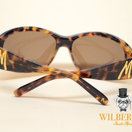 GUESS by MARCIANO Women's Tortoise Wrap Sunglasses (Bidding opens @ R1)