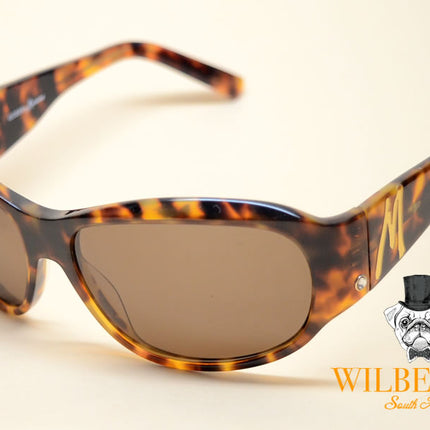 GUESS by MARCIANO Women's Tortoise Wrap Sunglasses (Bidding opens @ R1)