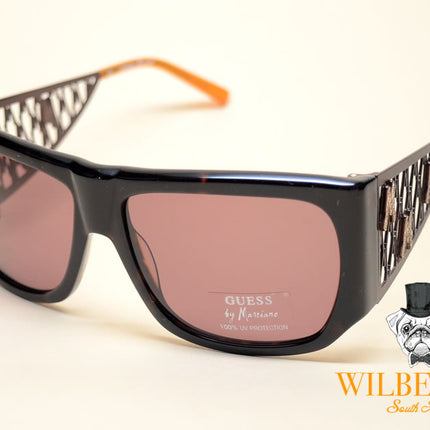 GUESS by MARCIANO Women's Rhinestone Weave Sunglasses