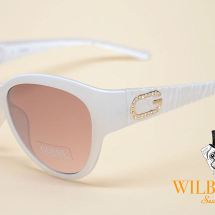 GUESS Women's Crystal Snow White G Sunglasses (Opens @ R1)