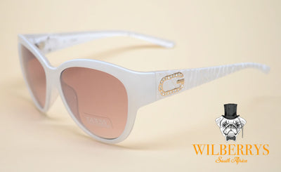 GUESS Women's Crystal Snow White G Sunglasses (Opens @ R1)