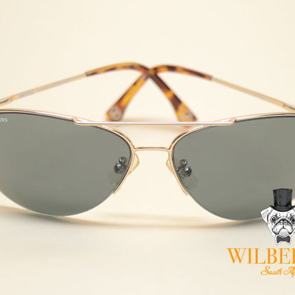 MICHAEL KORS Women's Gold Aviator Sunglasses (Bidding opens @ R1)