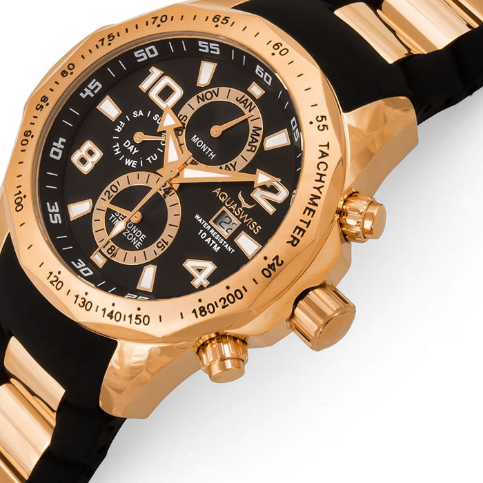 Men's Trax II Rose Gold Chronograph Watch