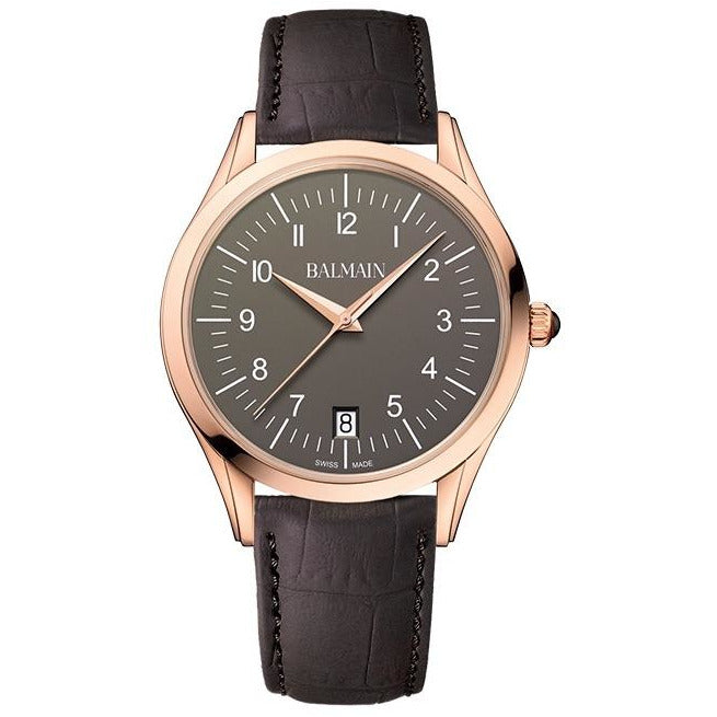 BALMAIN Classic R Gent Leather Brown Rose Gold Watch