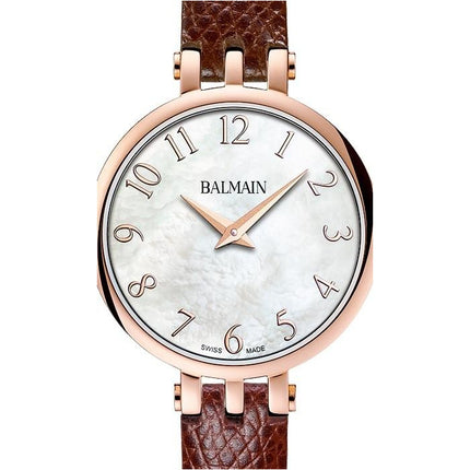 BALMAIN Sedirea Leather Brown Watch