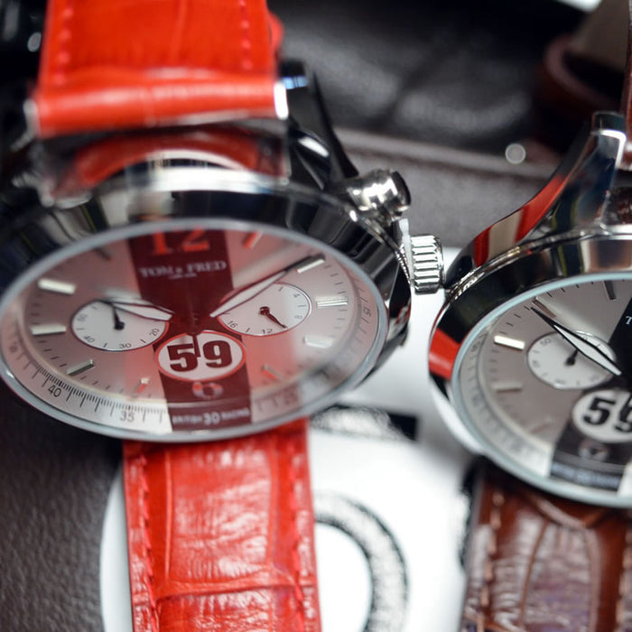 TOM & FRED British Racing 59 Scarlet Red Watch