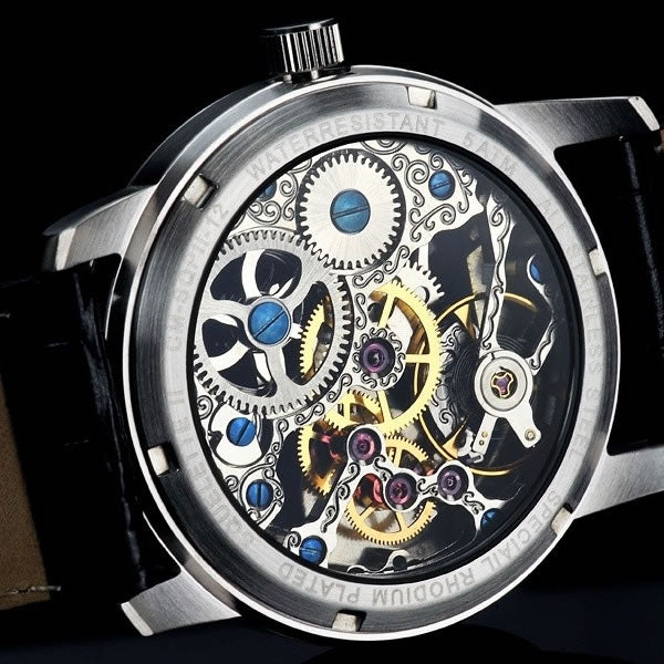 CALVANEO 1583 Men's Squelette II Platin Handaufzug (Mechanical) Watch Watch