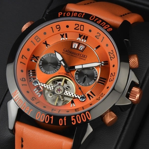 CALVANEO 1583 Astonia Project Orange Edition Automatic Watch