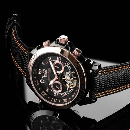 CALVANEO 1583 Astonia 5th Anniversary Black Knight Rose Gold Automatic Watch