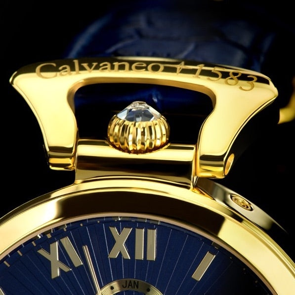 CALVANEO 1583 Venedi Automatic Watch Gold/Blue Watch