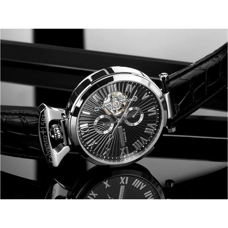 CALVANEO 1583 Venedi Black/Silver Automatic Watch