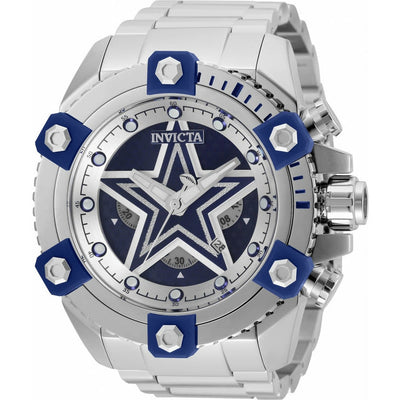 INVICTA Men's NFL Dallas Cowboys Chronograph Steel 56mm Watch