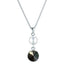 BRITISH JEWELLERS Allure Pendant in Black, Embellished with Crystals from Swarovski®